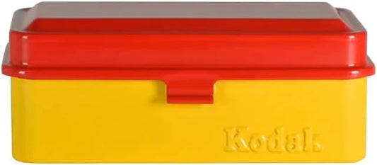 KODAK 120/135 Film Case - for 8 Rolls of 120 Films / 10 Rolls of 35mm Films - Retro Steel Case to Sort & Safeguard Film (Film is not Included) (Red)