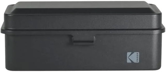 KODAK 120/135 Film Case - for 8 Rolls of 120 Films / 10 Rolls of 35mm Films - Retro Steel Case to Sort & Safeguard Film (Black) (Film is not Included)