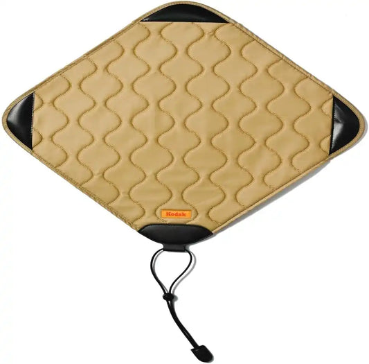 KODAK Camera Wrap Size L 38.5x38.5cm - Water-Resistant, Anti-Scratching and Dust-Free Protective Cloth for SLR Camera, Tele Lens (Khaki) [ONE Item]