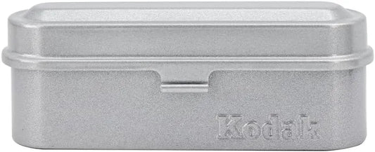 KODAK Film Case - for 5 Rolls of 35mm Films - Compact, Retro Steel Case to Sort and Safeguard Film Rolls (Film is not Included) (Silver)
