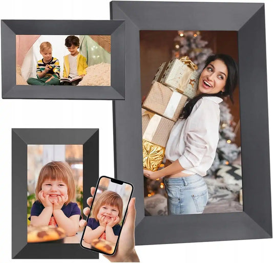Kodak 7 Inch Black Digital Picture Frame 32GB Storage, Auto-Rotate Instant Photo & Video Sharing Perfect for Family Photos Remote Uploads, Digital Display, Easy Setup