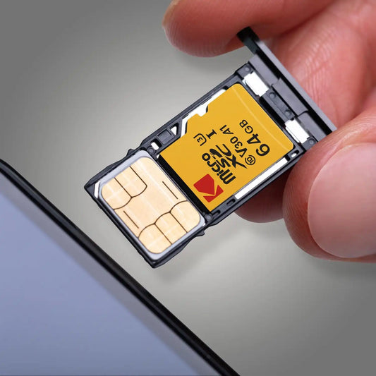 Kodak 64GB UHS-I U3 V30 A1 MicroSDXC Card with Adapter - Up to 95MB/s Read Speed - Up to 85MB/s Write Speed - Additional Storage for Multimedia Devices