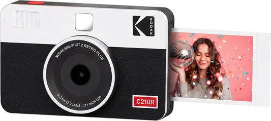 KODAK Mini Shot 2 Retro 2x3 Instant Camera, Photo Printer, 8 Sheets, White