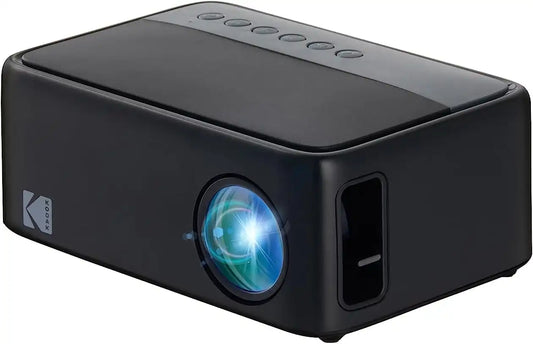 KODAK FLIK X1 Mini Projector, Black, HDMI, USB, Up to 100-Inch