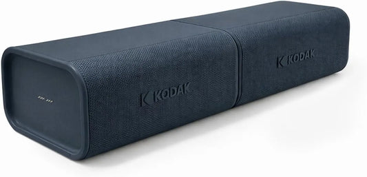 KODAK SOUNDBRIX Plus 2 in 1 Splittable Magnetic Dual Portable Wireless Bluetooth Speaker Stackable Mono-to-Stereo Sound 8H Playtime IPX4 Splash Resistant Soundbar for Home Outdoor Travel Grooving Gray