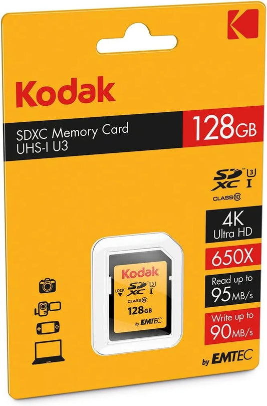 Kodak SD 128GB UHS-I U3 V30 Ultra