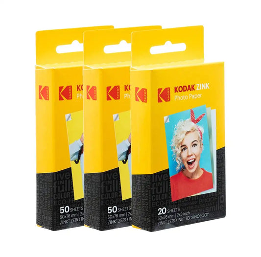 Kodak 2x3 Premium Zink Photo Paper (120 Pack) - Compatible with Kodak Smile & Step Printers