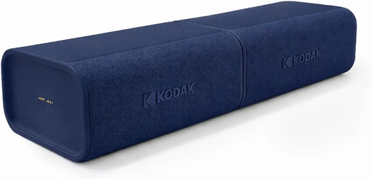 KODAK SOUNDBRIX Plus 2 in 1 Splittable Magnetic Dual Portable Wireless Bluetooth Speaker Stackable Mono-to-Stereo Sound 8H Playtime IPX4 Splash Resistant Soundbar for Home Outdoor Travel Blasting Blue
