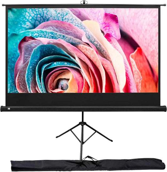 KODAK Projector Screen 100-Inch, Tripod Stand, 16:9, Carry Bag