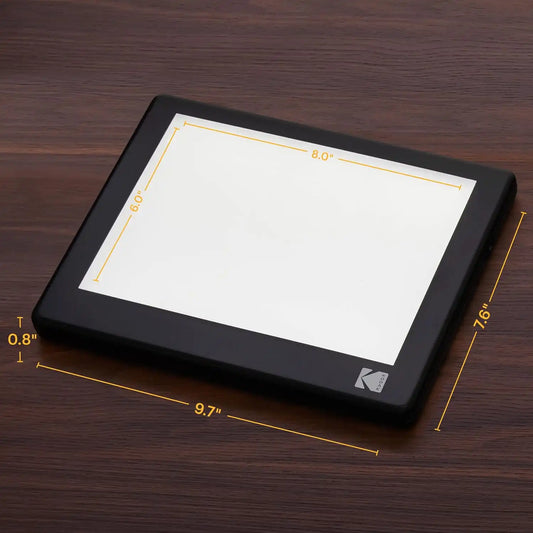 KODAK LED Light Box, RODLLP8X6, 8" x 6", Slide Viewer, Light Table