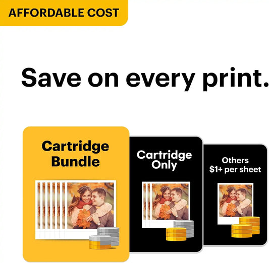 KODAK Mini 3 Retro 3x3 Portable Photo Printer, 4PASS, 38 Sheets, White