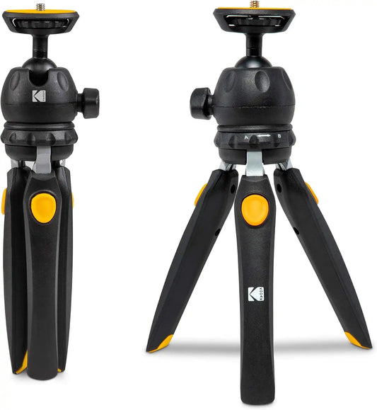 Kodak PhotoGear Mini Adjustable Tripod with Remote, Black