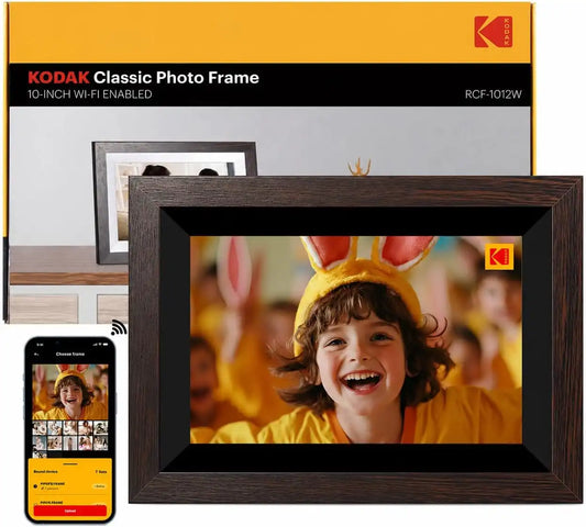 KODAK 10.1 Inch WiFi Digital Picture Frame with 32GB Storage, Electronic Smart Digital Photo Frame 1280x800 IPS Touch Screen, Auto-Rotate, Share Moments Instantly Gifts for Women Mothers Day Christmas