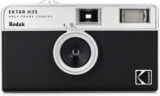 Kodak EKTAR H35 Half Frame Film Camera, 35mm, Reusable, Focus-Free, Lightweight, Easy-to-Use (Black) (Film & AAA Battery are not Included)