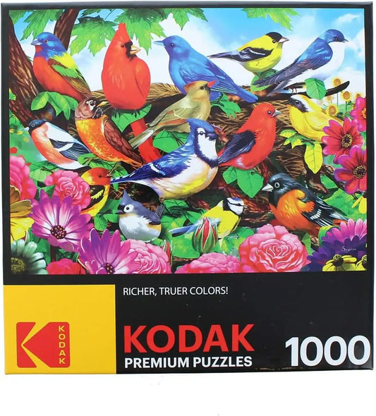 RoseArt - Kodak Premium - Friendly Birds - 1000 Piece Jigsaw Puzzle for Adults