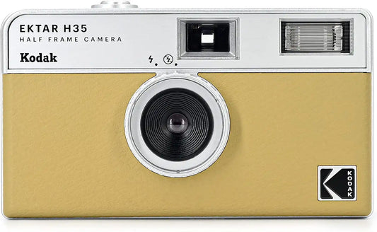 Kodak EKTAR H35 Half Frame Film Camera, 35mm, Reusable, Focus-Free, Lightweight, Easy-to-Use (Sand) (Film & AAA Battery are not Included)