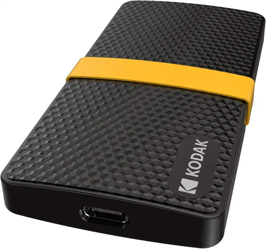 Kodak Portable SSD X200 1TB with USB-C 3.1 Gen 2 (10 Gbps)