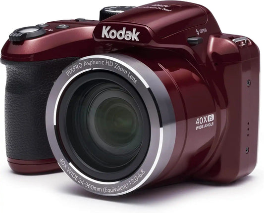 KODAK PIXPRO Astro Zoom AZ401-RD 16MP Point & Shoot Digital Camera with 40X Optical Zoom and 3" LCD (Red)
