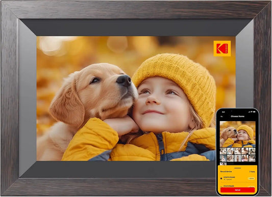 KODAK 10.1 Inch WiFi Digital Picture Frame with 32GB Storage, Electronic Smart Digital Photo Frame 1280x800 IPS Touch Screen, Auto-Rotate, Share Moments Instantly Gifts for Women Mothers Day Christmas