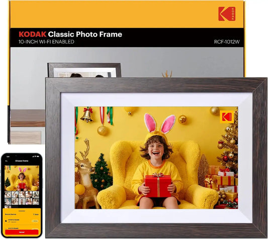 KODAK 10.1 Inch WiFi Digital Picture Frame with 32GB Storage, Electronic Smart Digital Photo Frame 1280x800 IPS Touch Screen, Auto-Rotate, Share Moments Instantly, for Women
