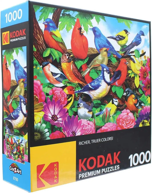 RoseArt - Kodak Premium - Friendly Birds - 1000 Piece Jigsaw Puzzle for Adults
