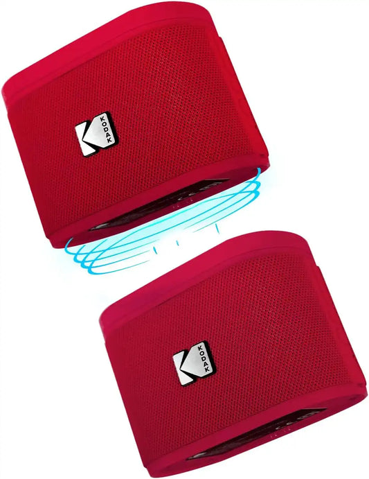 KODAK SOUNDBRIX Magnetic Splittable Bluetooth Speaker Portable Water Resistant Bold Sound 5H of Playtime Built in Battery Wireless Pairing Speaker Home Travel White Elephant Gifts for Adults