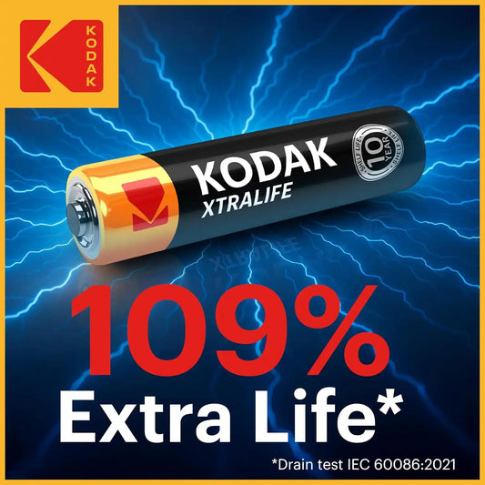 KODAK AAA Alkaline Batteries (12 Pack) Triple A Battery, LR03, 1.5V