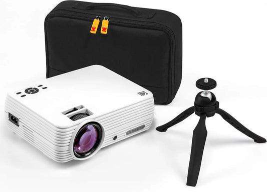 KODAK FLIK X7 HD Home Theater Projector, 720p, Tripod & Case