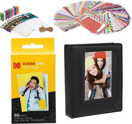 Kodak 2x3ʺ Premium Zink Paper Starter Kit with Photo Album