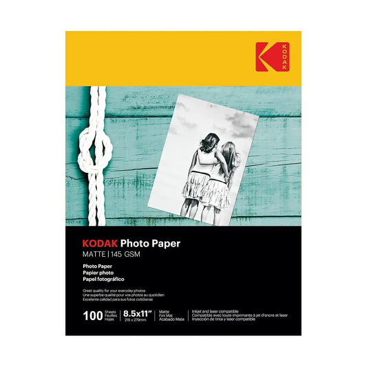 Kodak photo paper 8.5 x 11 matte, 100 count 39 lb - 145 g/m (41184-3510-225)
