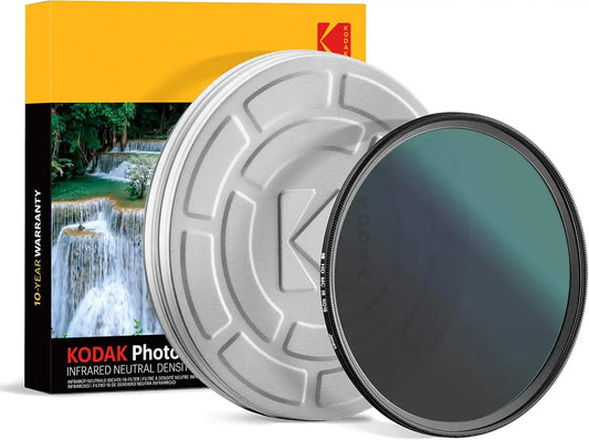 KODAK IR Neutral Density Filter ND16 Filter Stops Overexposure Reduces Depth of Field Captures Motion Reduces Infrared for Color Accuracy, Slim, Nano Multi-Coated 16-Layer Glass w/Mini Guide | 72mm