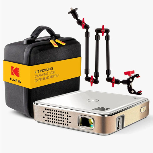 KODAK Luma 75 Pocket Projector Kit, Art Projector, 100 Inch Display, White