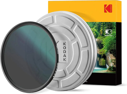 KODAK 49mm Schott Glass IR Neutral Density 1000 Filter | Super Slim Waterproof Polished Nano Multi-Coated 16 Layers | Prevents Overexposure Reduces Infrared | Retro Case & Filter Guide | PhotoGear +