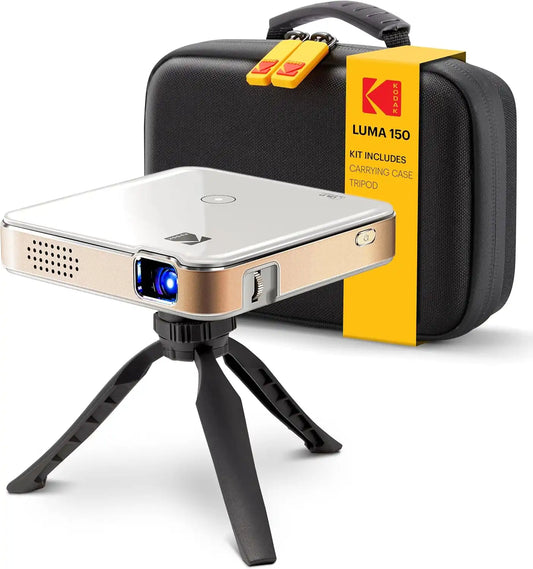 KODAK Luma 150 Mini Portable Projector, Wireless, White, Pocket