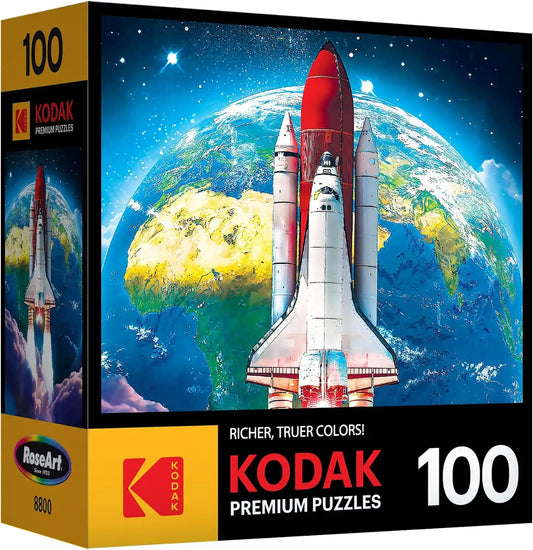 RoseArt - Kodak Premium - Space Shuttle Launch - 100 Piece Jigsaw Puzzle for Adults