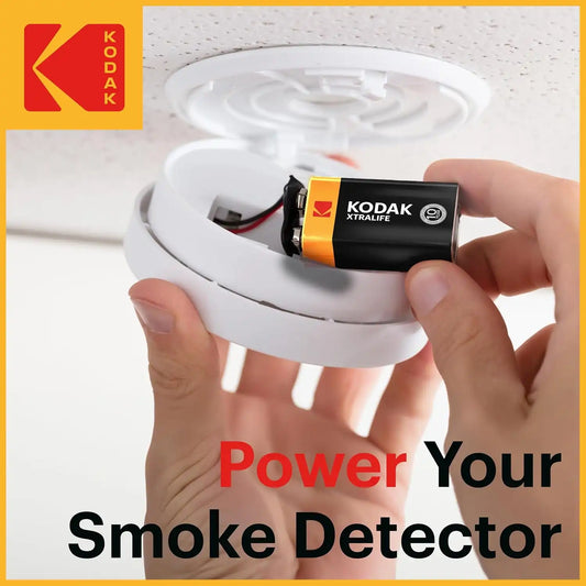 KODAK 9V Alkaline Batteries (10 Pack) Smoke Alarm Battery, 6LR61, PP3