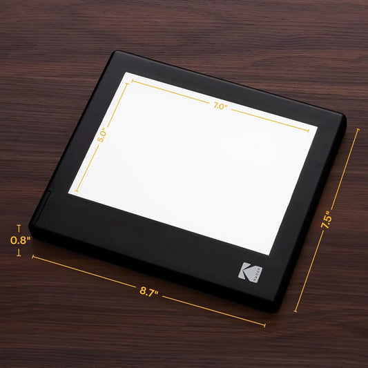 KODAK Photo Light Box, Tracing Light Box, 98% Color Accuracy, White, 7"x5"