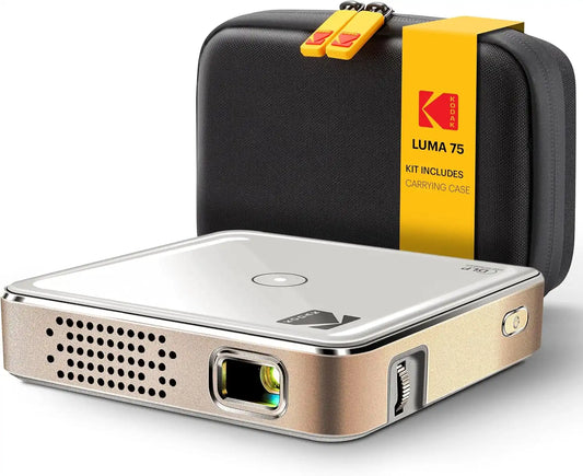 KODAK Pocket Mini Projector, Portable Movie Projector, 100 Inch, White