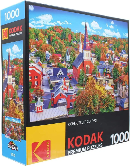 RoseArt - Kodak Premium - Montpelier, Vermont Townscape - 1000 Piece Jigsaw Puzzle for Adults