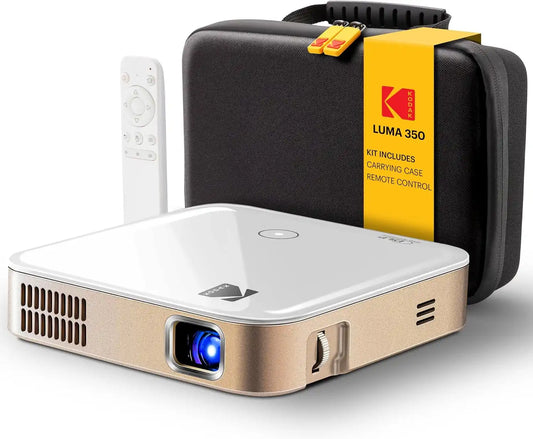 KODAK Luma 350 Portable Mini Projector, Wireless Projector with Apps, White