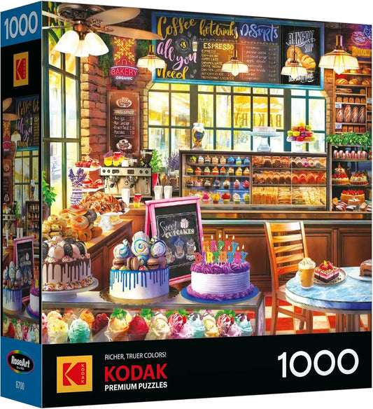 RoseArt Kodak Premium The Bakery 1000 Piece Jigsaw Puzzle for Adults