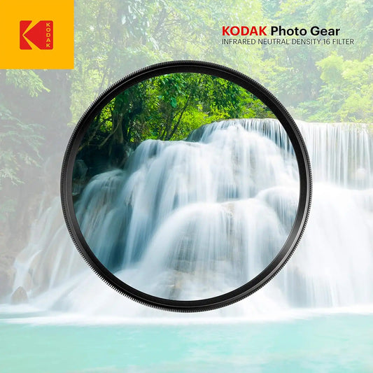 KODAK IR Neutral Density Filter ND16 Filter Stops Overexposure Reduces Depth of Field Captures Motion Reduces Infrared for Color Accuracy, Slim, Nano Multi-Coated 16-Layer Glass w/Mini Guide | 55mm