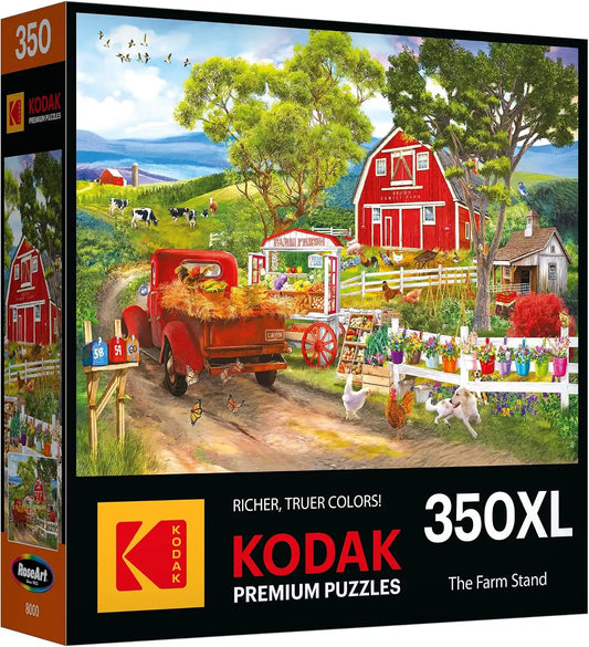 RoseArt - Kodak Premium - Farm Stand - 350 Piece Jigsaw Puzzle for Adults