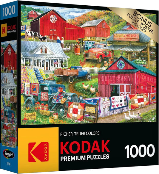 RoseArt - Kodak Premium - Country Compilation - 1000 Piece Jigsaw Puzzle for Adults