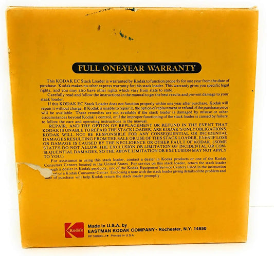 Kodak Carousel Projector Slide Stack Loader