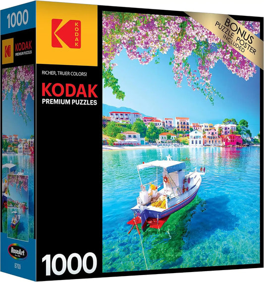RoseArt - Kodak Premium - Assos Village - 1000 Piece Jigsaw Puzzle for Adults