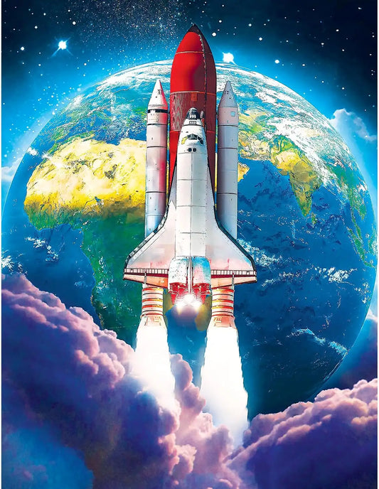 RoseArt - Kodak Premium - Space Shuttle Launch - 100 Piece Jigsaw Puzzle for Adults