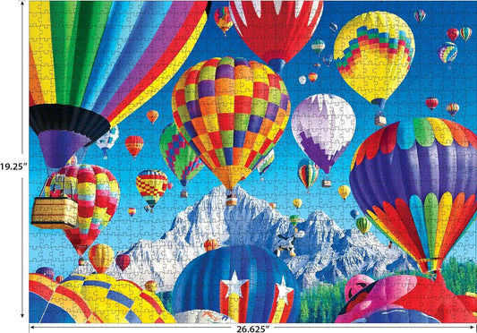 RoseArt - Kodak Premium - Balloons Over a Mountain - 1000 Piece Jigsaw Puzzle for Adults