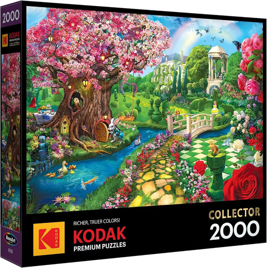 RoseArt Kodak Premium Spring Garden 2000 Piece Jigsaw Puzzle for Adults