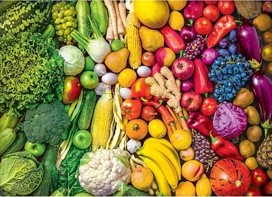 RoseArt - Kodak Premium - Rainbow Superfoods - 1000 Piece Jigsaw Puzzle for Adults